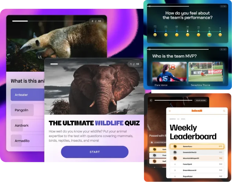 Qzzr Quiz Maker Creations Tools examples