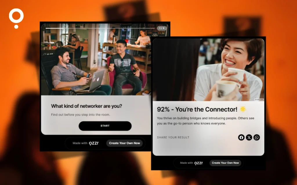 Quizzes for pre events for business events